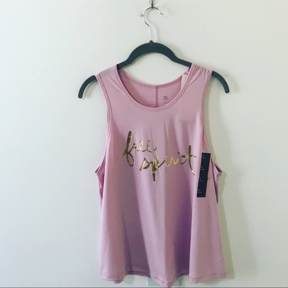 Tops - Purple Racerback Graphic Yoga Tank